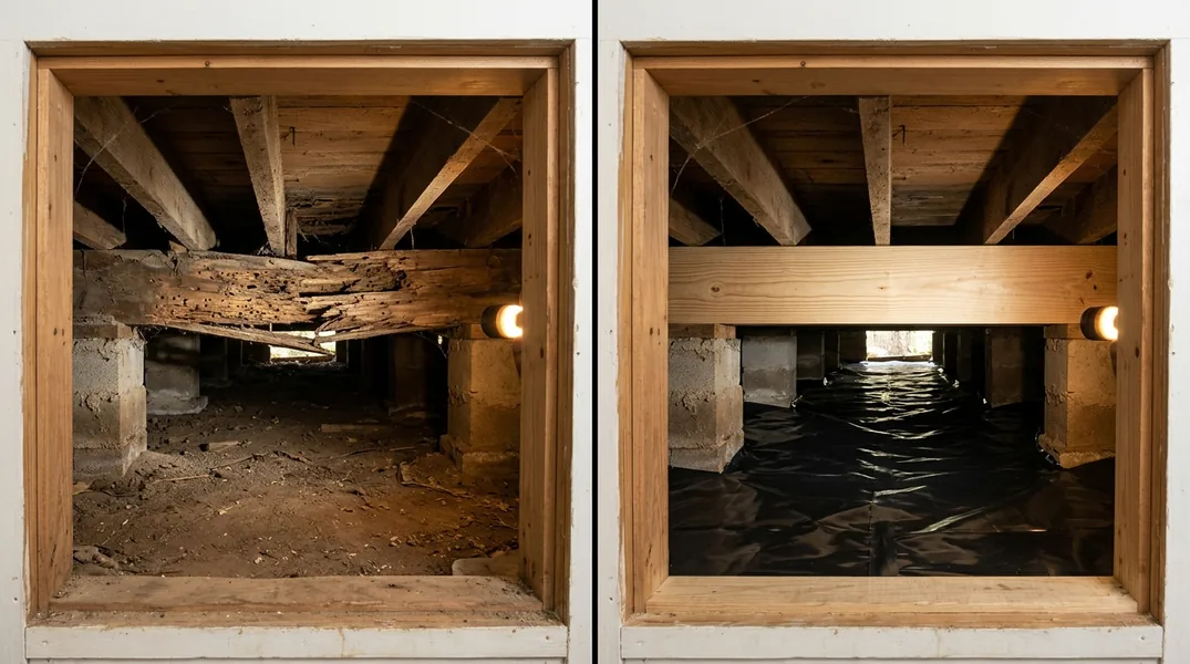 Sagging Floors in Older Huntsville Homes: Crawl Space Causes and Real Repair Costs